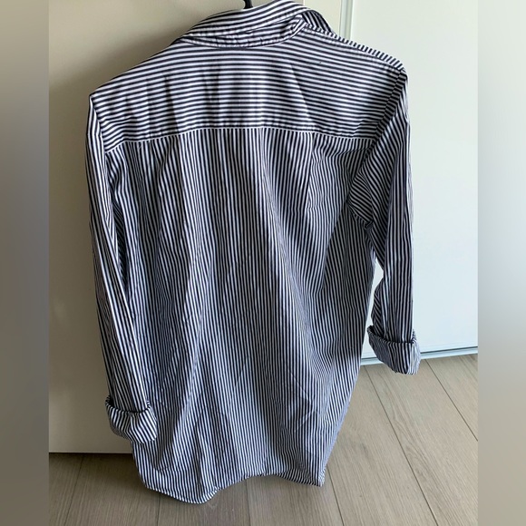 Pink Tartan blue and white striped tailored shirt - Picture 2 of 2